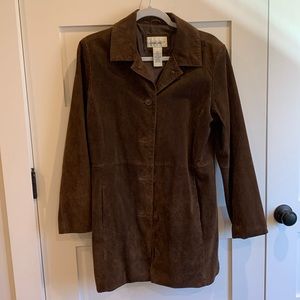 Cherokee women’s real sued leather blazer